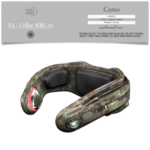 :::SOLE::: SA - Collar MBC 01 (Camo)