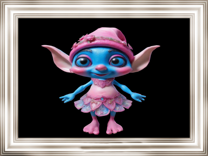 HB: Pinky Elf Ballerina Statue FULL PERM