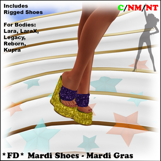 *FD* Mardi Shoes [Boxed] Mardi Gras