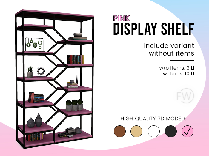 [FWC] Display shelf [Pink]