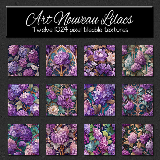 *Wallflowers* Art Nouveau Lilacs