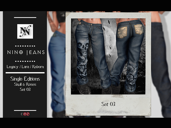 ::NN:: Nino Jeans // Skull & Roses 03  