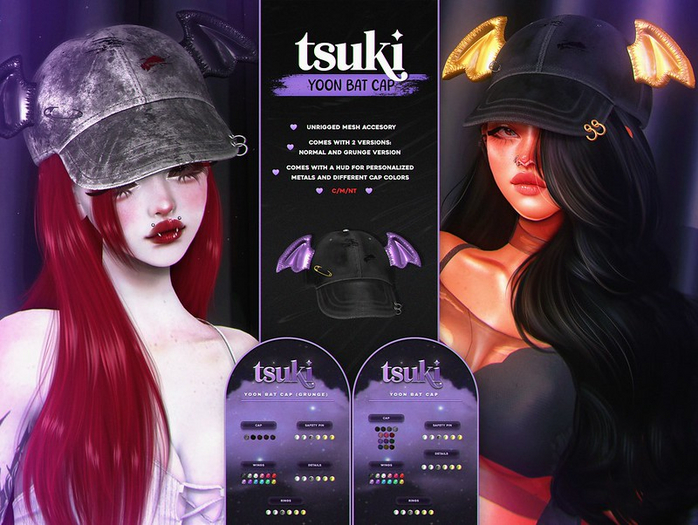 tsuki. yoon bat cap