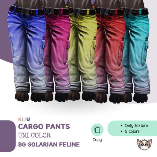 KiJu@ BG Solarian Feline Cargo Pants Fatpack