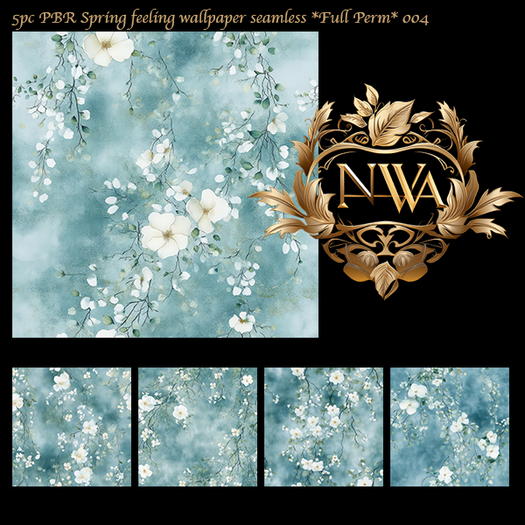 5pc PBR Spring feeling wallpaper seamless *Full Perm* 004