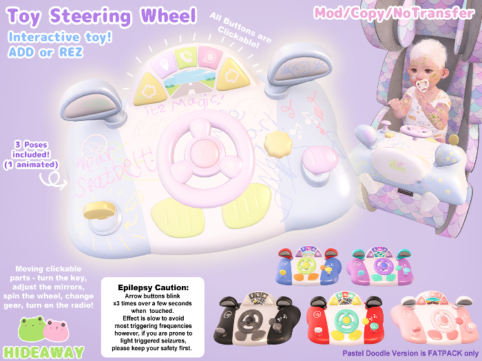 [Hideaway] Toy Steering Wheel FATPACK
