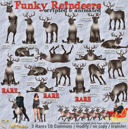 Mutresse-Mount-Funky Reindeers RARE
