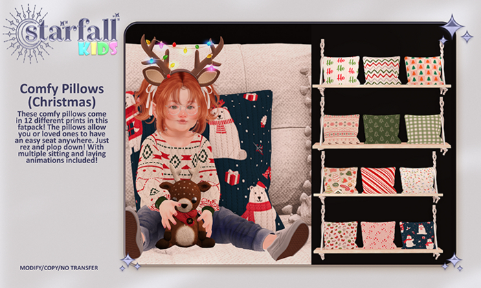 {Starfall Kids} - Comfy Pillows (Christmas)