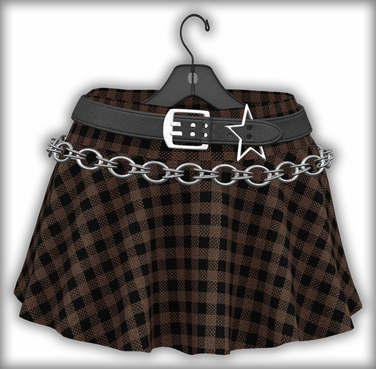 tsuki. starry skirt {Brown}