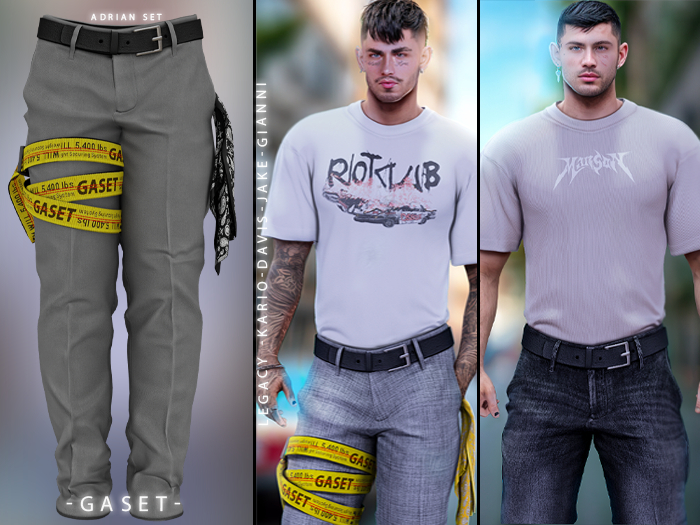 GASET - GREY ADRIAN PANT