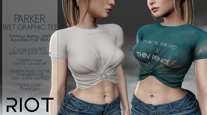 RIOT / Parker Wet Tee - Fatpack