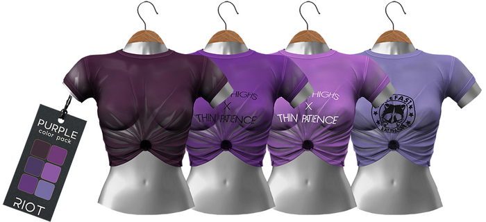 RIOT / Parker Wet Tee - Purple Pack