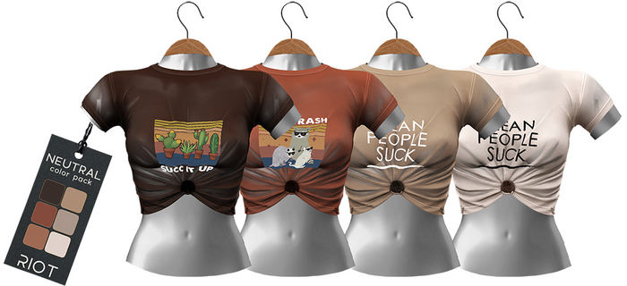 RIOT / Parker Wet Tee - Neutral Pack