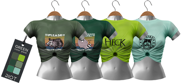 RIOT / Parker Wet Tee - Green Pack