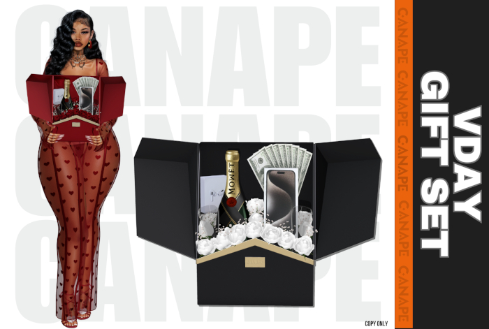 [Canape] Vday Gift Set - WHITE/BLACK