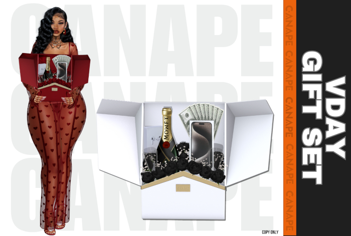 [Canape] Vday Gift Set - BLACK/WHITE 