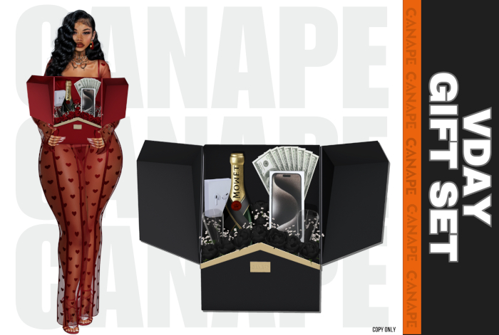 [Canape] Vday Gift Set - BLACK/BLACK