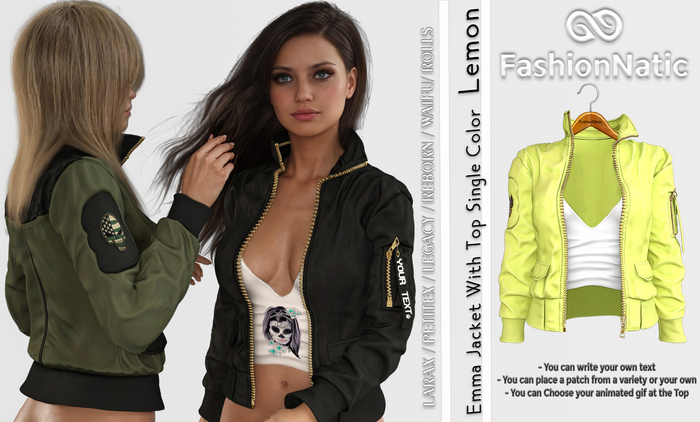 Jacket with Top Emma Lemon - Reborn,  Legacy,  LaraX, PetiteX - FashionNatic