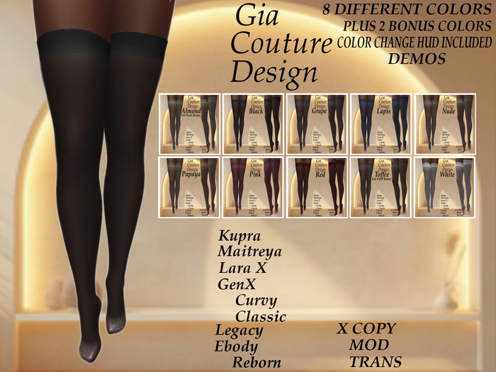 "GCD" Keri Silk Stockings DEMOS