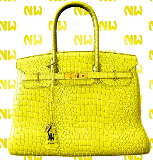 Nana White // Burkin Aligator//Yellow