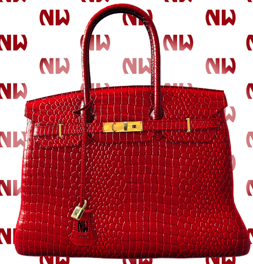 Nana White // Burkin Aligator//Red