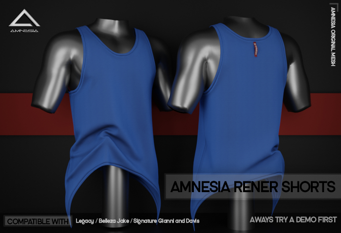 # AMNESIA - Davi Tank Top - Blue