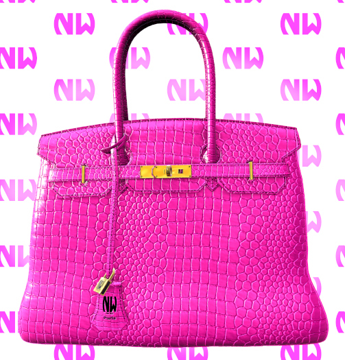 Nana White // Burkin Aligator//Pink