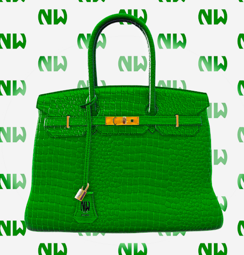 Nana White // Burkin Aligator//Green