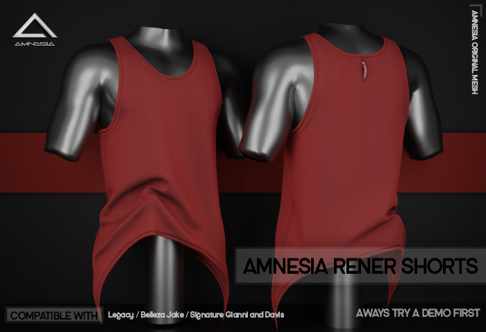 # AMNESIA - Davi Tank Top - Red