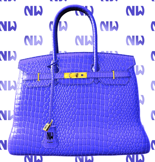 Nana White // Burkin Aligator//Blue