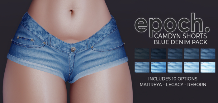 epoch. [pack] camdyn - shorts - blue denim