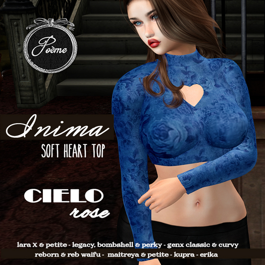 {Poeme} Inima Soft Top (Cielo Rose)