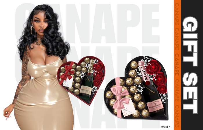 [Canape] Gift Set - PINK/BLACK