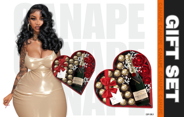 [Canape] Gift Set - GOLD/RED
