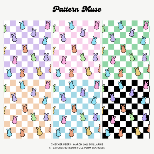 Dollarbie Checker Peeps Seamless Textures