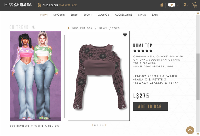 .miss chelsea. Rumi Top Dusky