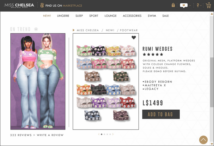 .miss chelsea. Rumi Wedges Fatpack