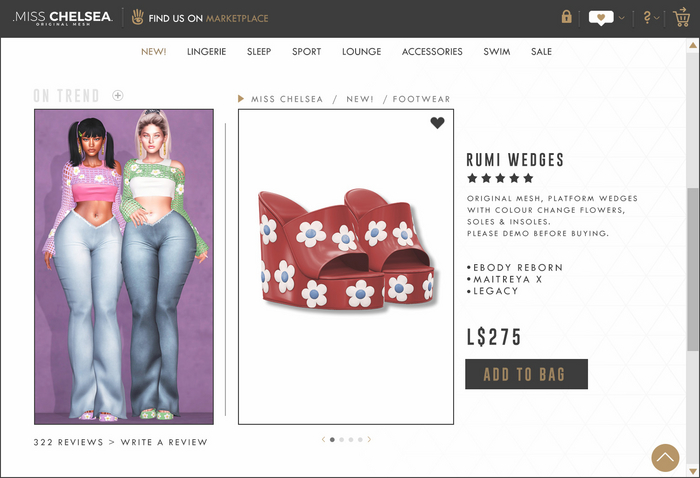 .miss chelsea. Rumi Wedges Red