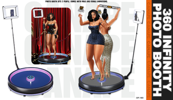 [Canape] 360 Infinity Photo Booth - BLACK