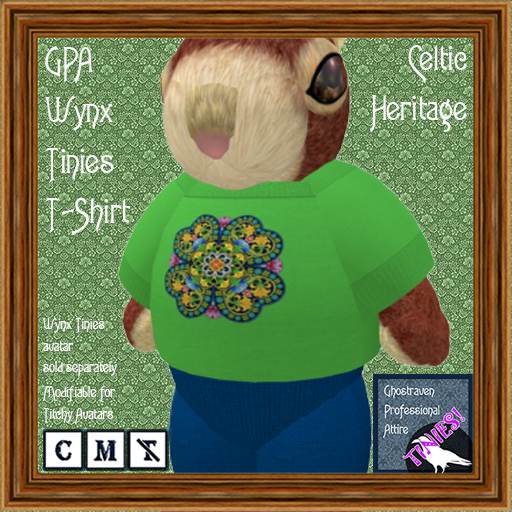 GPA Wynx Tinies T-Shirt - Celtic Heritage Print