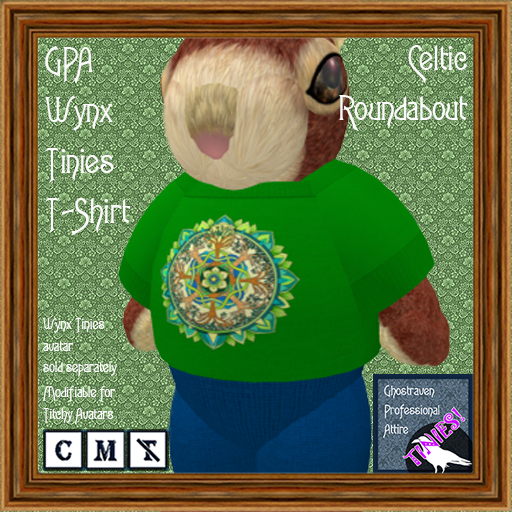 GPA Wynx Tinies T-Shirt - Celtic Roundabout Print