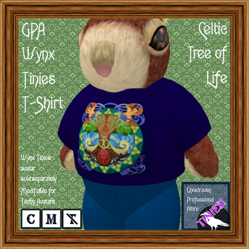 GPA Wynx Tinies T-Shirt - Celtic Tree of Life Print