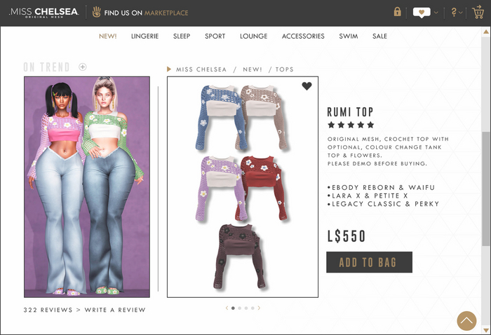 .miss chelsea. Rumi Top Colour Pack 4