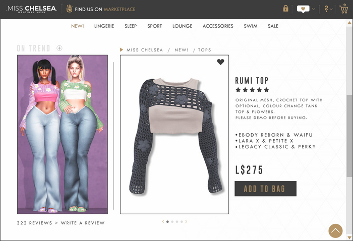 .miss chelsea. Rumi Top Steel