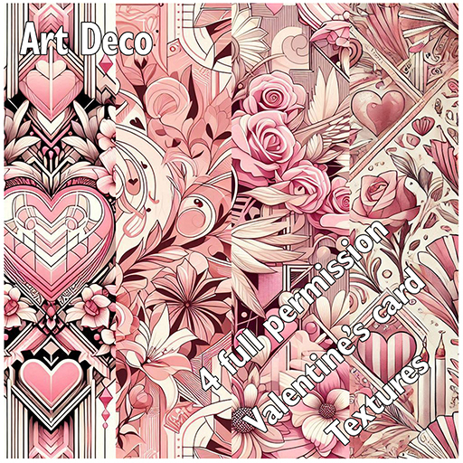 *FD* Dancer's Assets FP Background - Art Deco Pink