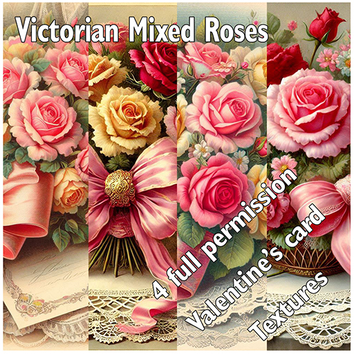 *FD* Dancer's Assets FP Background - Victorian Mixed Roses