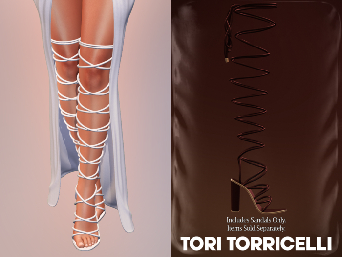 TORI TORRICELLI // Elektra Sandals // Copper