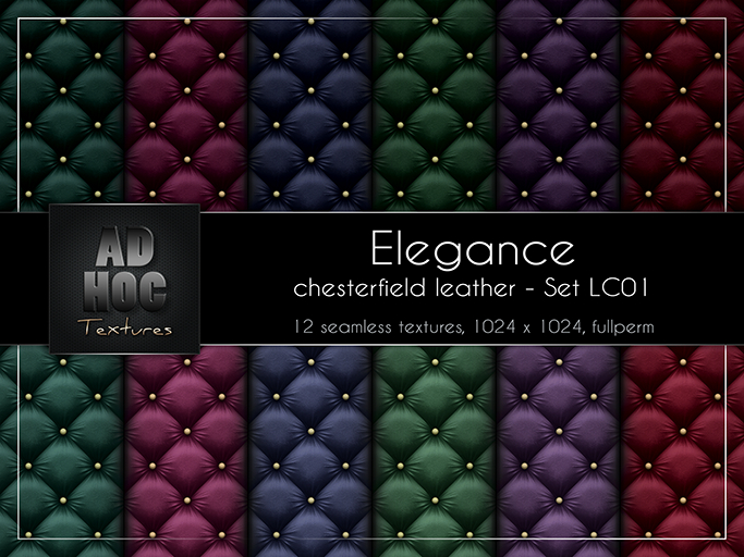 AD HOC - ELEGANCE - Set LC01 - Chesterfield leather