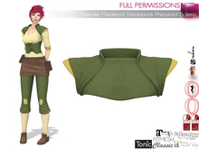 Full Perm Medieval Steampunk Peasant Bolero Shrug Jacket - Maitreya 5.3 LaraX Ebody Reborn Legacy Belleza Slink Tonic