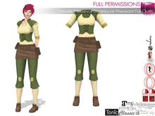 $AVE Female Full Perm Medieval Steampunk Peasant Outfit - Maitreya 5.3 LaraX Ebody Reborn Legacy Belleza Slink Tonic